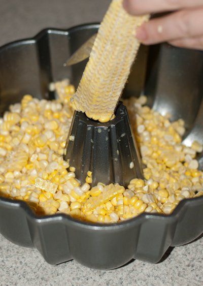 Quick and Easy Corn Kernel Removal Hack: Using Scissors!