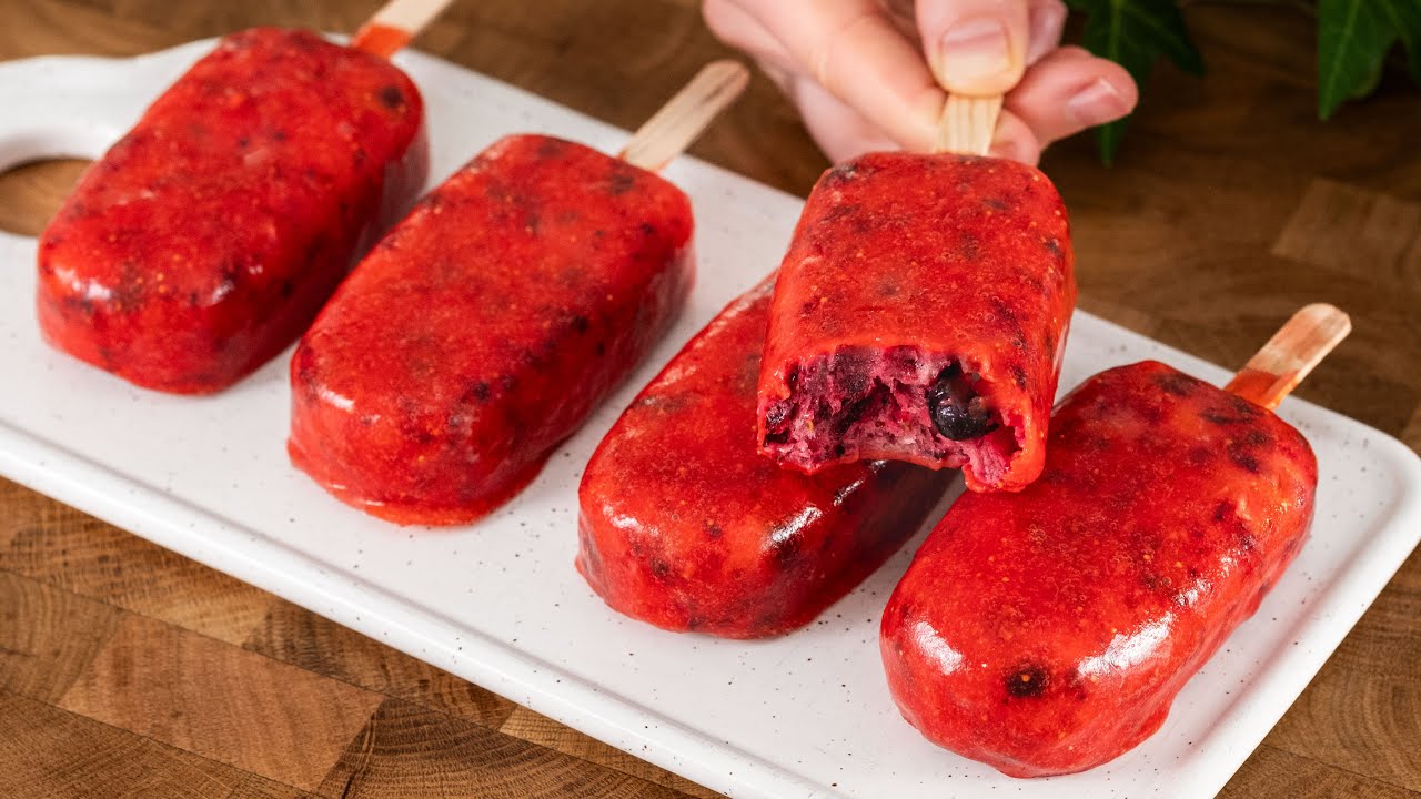 Indulge in Delicious No-Sugar Ice Cream Popsicles in Just 5 Minutes!